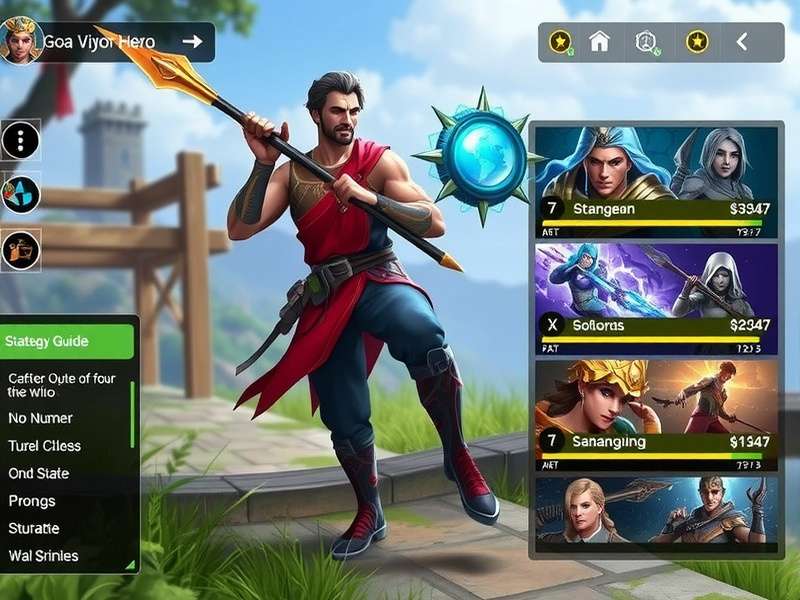 Goa Vigor Hero character lineup showing main heroes