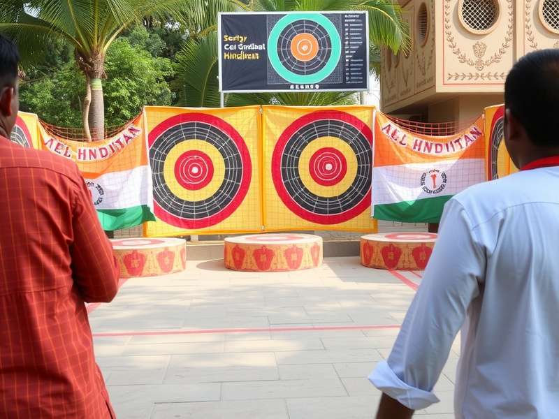 Scoring system and target arrangement in Hoops Of Hindustan