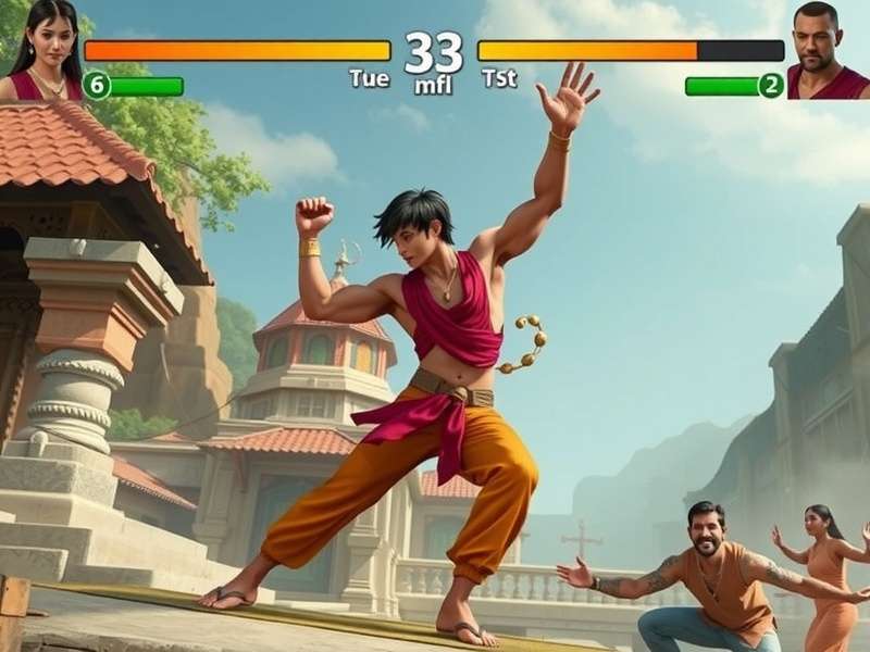 Rishikesh Flow Fighter story scene showing spiritual conflict