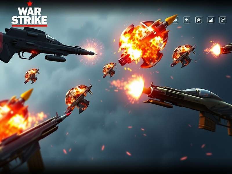 War Strike gameplay screenshot showing intense combat