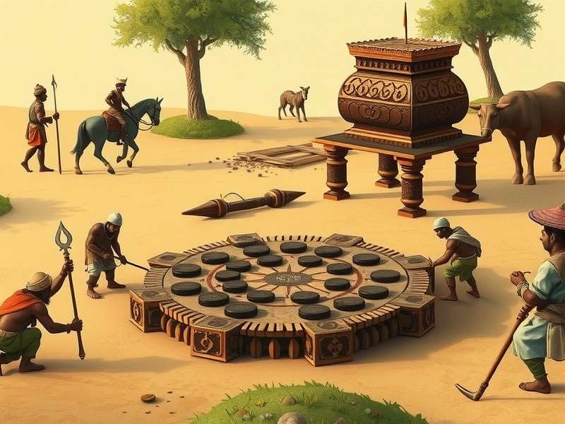 Traditional Purba Crushers game board setup