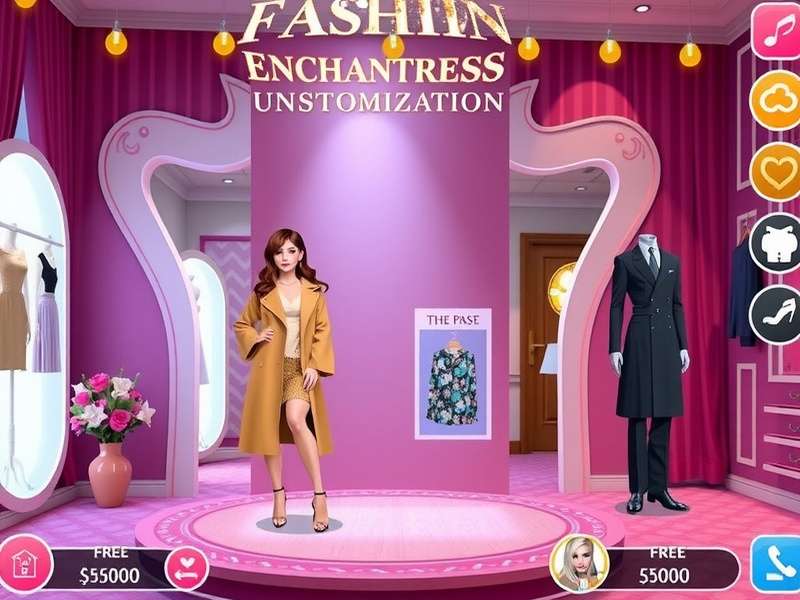 Avakin Fashion Enchantress character customization interface