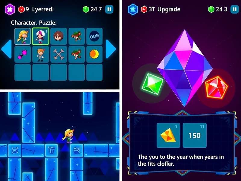 Dashing Delta Gem level design showing puzzle elements