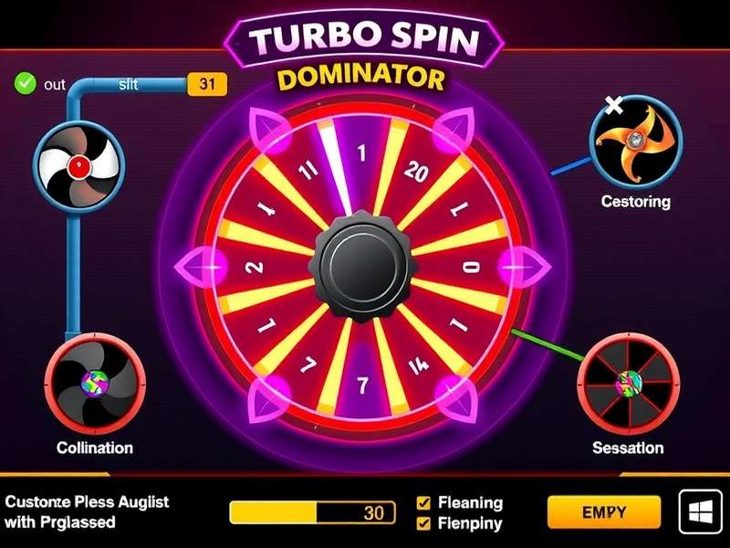 Turbo Spin Dominator gameplay interface