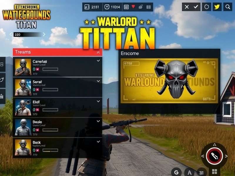 PUBG Warlord Titan customization interface