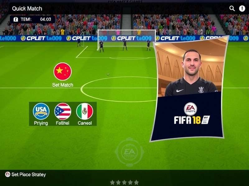 FIFA 18 team selection screen