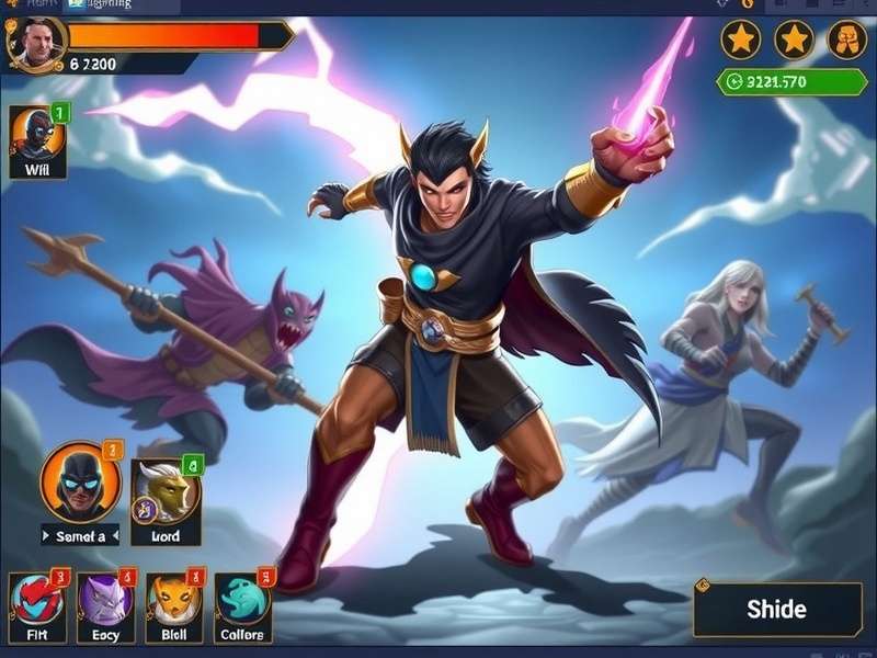 Lightning Panther Fury character roster showing different warriors