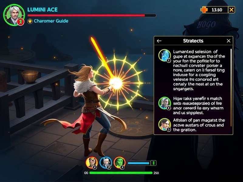 Luminous Warlock Ace character selection screen