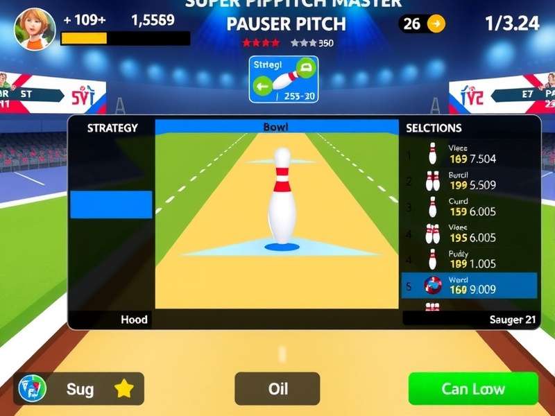Super Pitch Master multiplayer competition interface