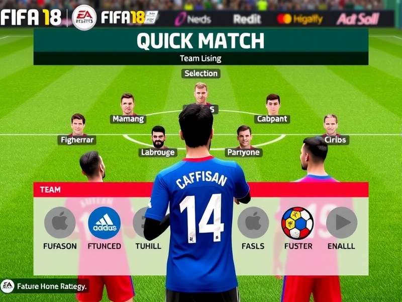 FIFA 18 Quick Match gameplay screenshot