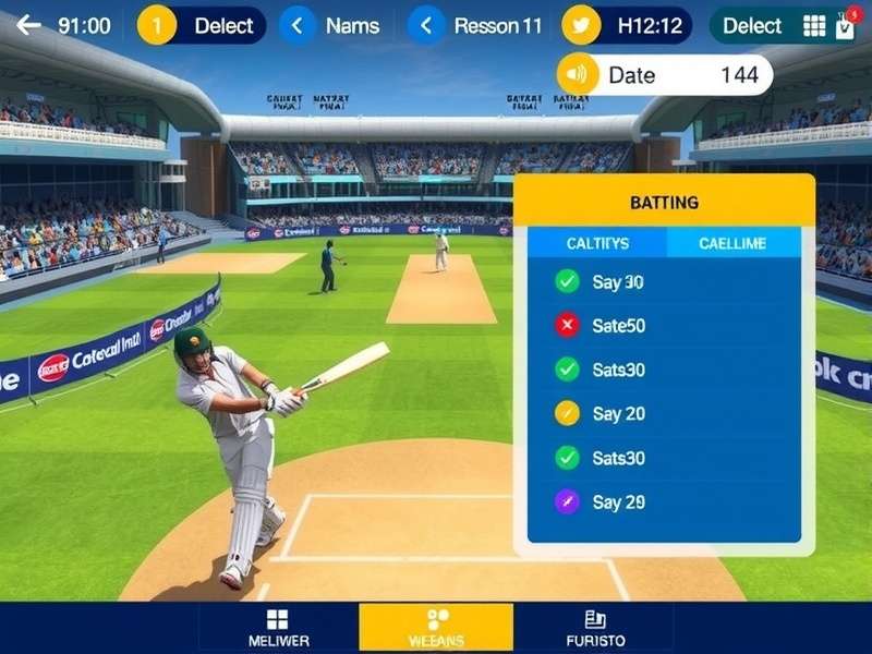 Cricket Royale India Batting Interface