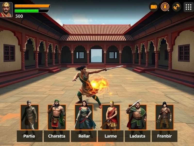 Indian Haveli Warriors character customization screen