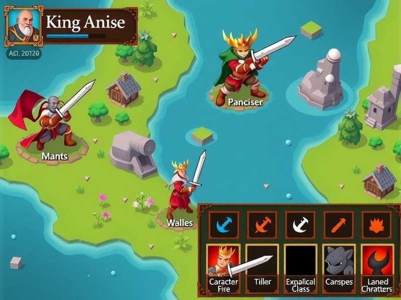 King Anise Quest character selection screen showing different classes