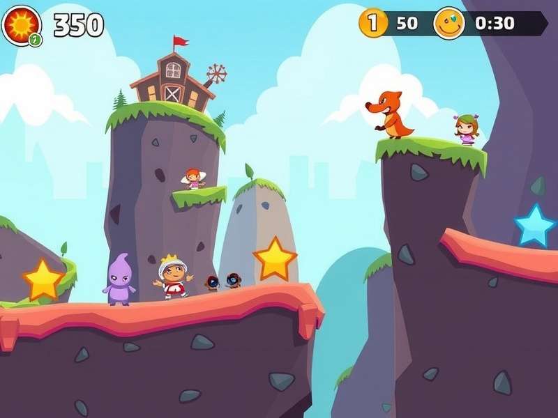 Cinnamon Slide Turbo gameplay screenshot showing colorful levels and characters