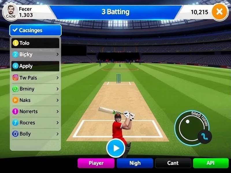 T20 Cricket Masters control layout and interface