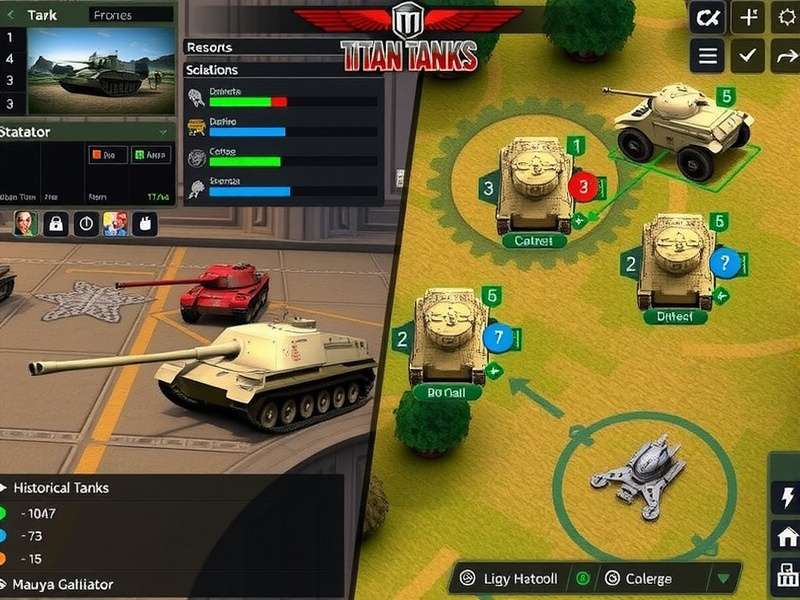 Titan Tanks Maurya Gladiator strategy map showing battle formations