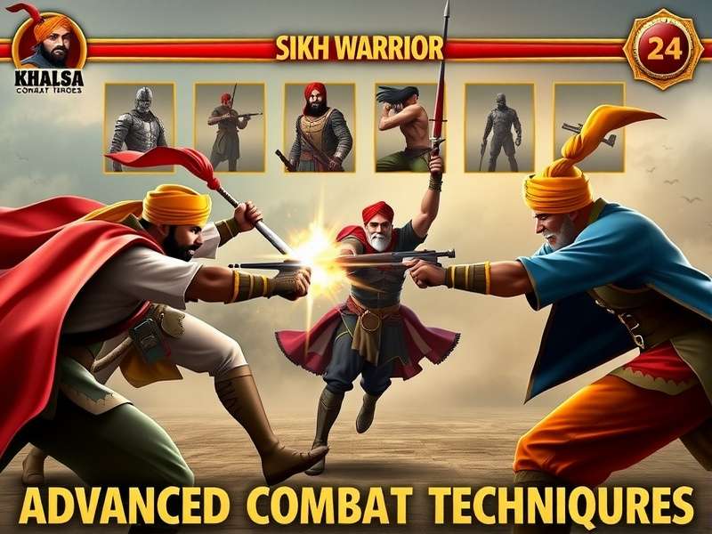 Khalsa Combat Heroes character selection screen showing diverse Sikh warriors