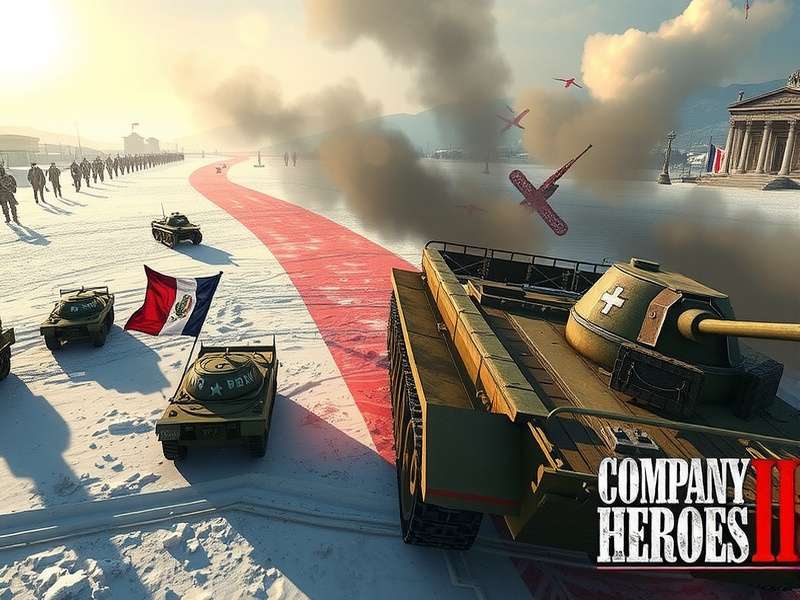 Company of Heroes 2 gameplay showing Eastern Front battle