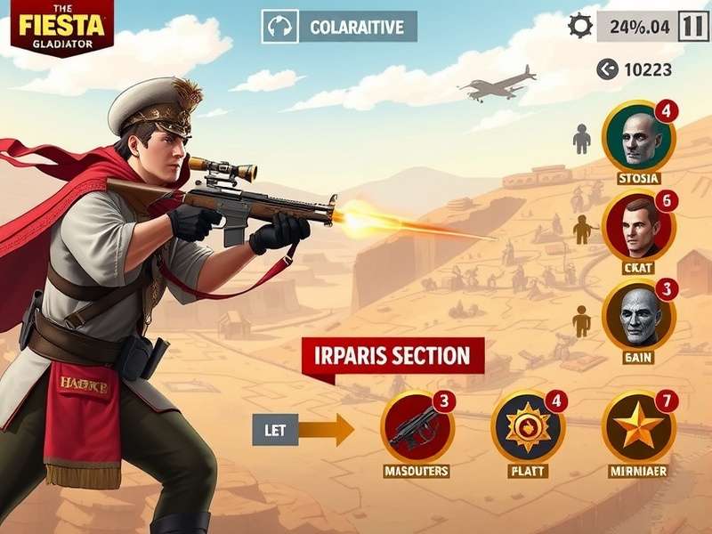 Fiesta Rifle Gladiator strategic map positioning illustration