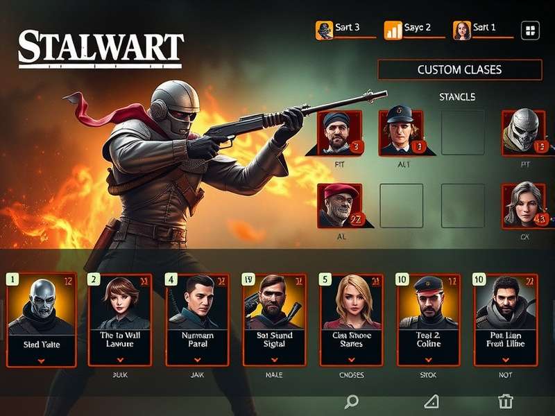 Stalwart Soldiers character customization interface