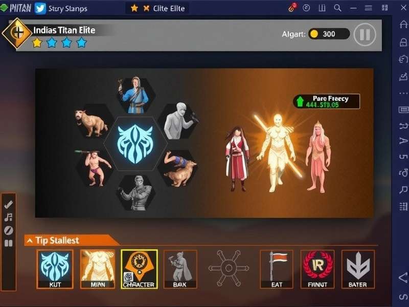 India S Titan Elite character selection screen