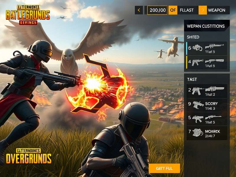 PUBG Titan Overlord weapon customization interface