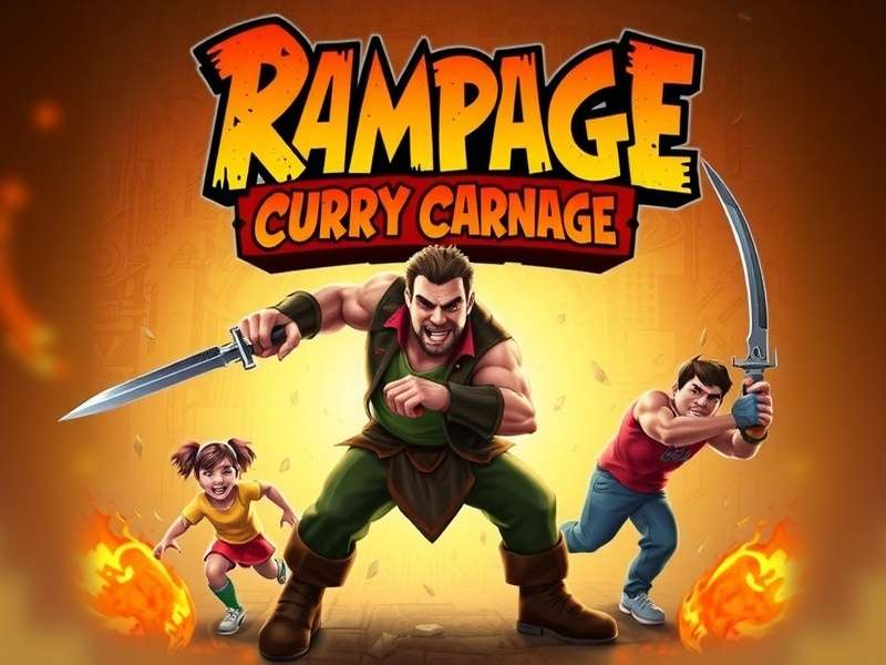 Raging Rampage Curry Carnage Game Cover Art
