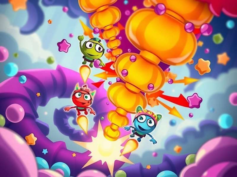 Holi Dash Explosion gameplay showing colorful characters and environments