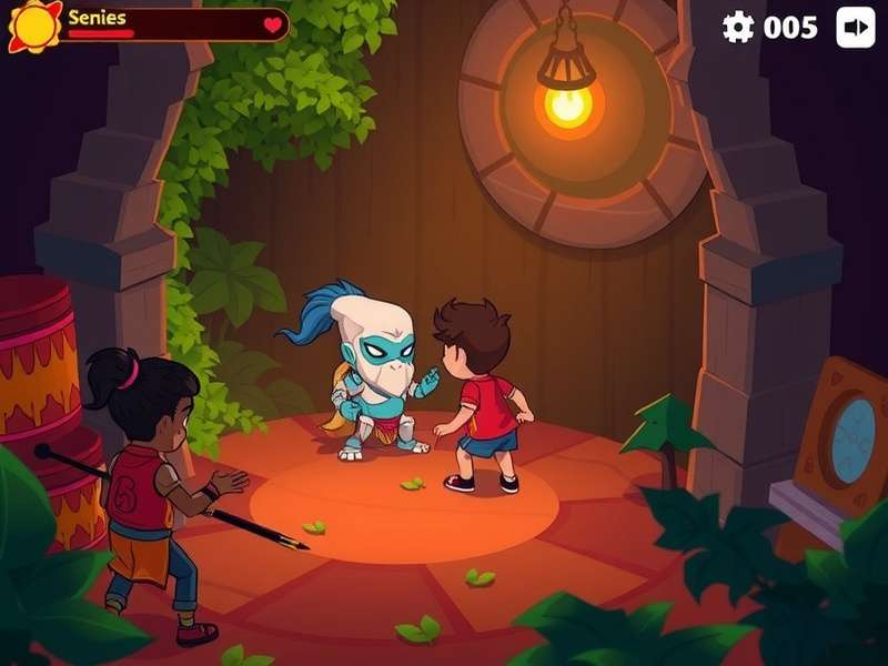 Desi Coop Heroes Rise gameplay screenshot showing cooperative action