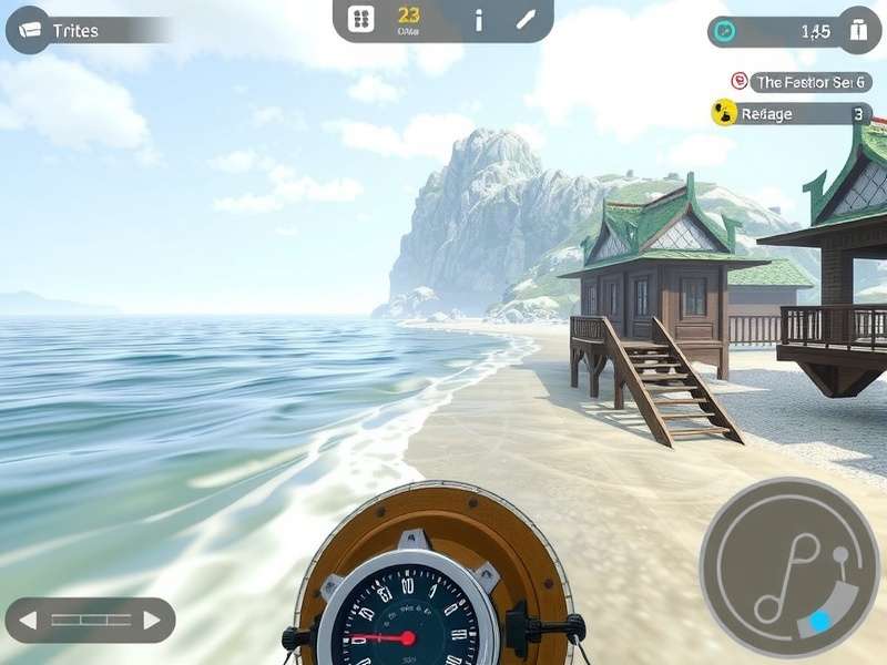 Eastern coastal environment in Seaside Serenity Ride