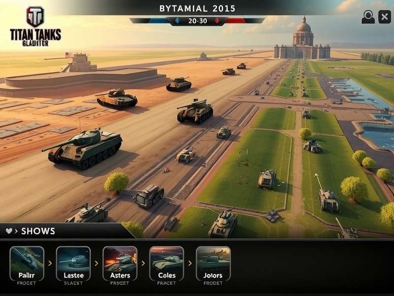 Titan Tanks Maurya Gladiator customization screen showing tank modifications