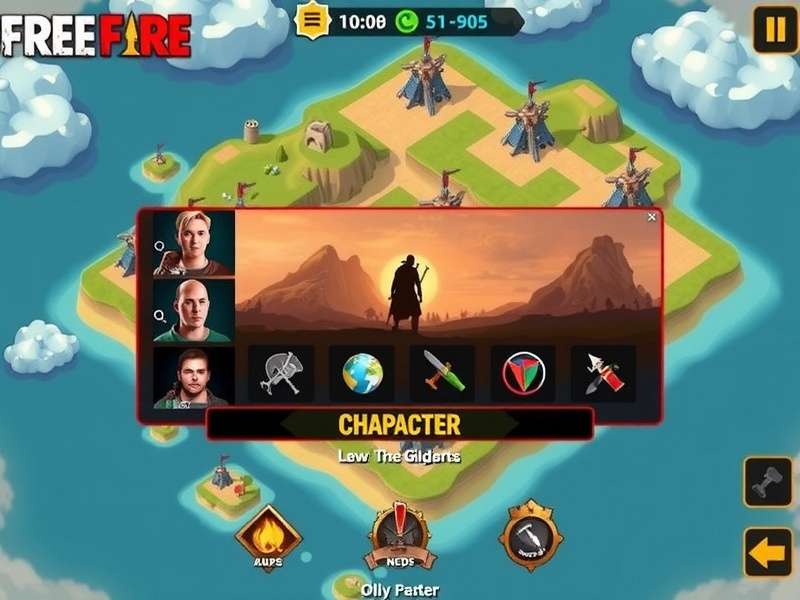 Free Fire Gladiator strategic map positioning