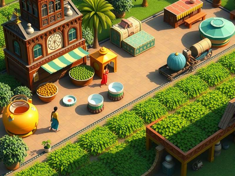 Cultural elements in Tea Realm Glory celebrating Indian tea heritage