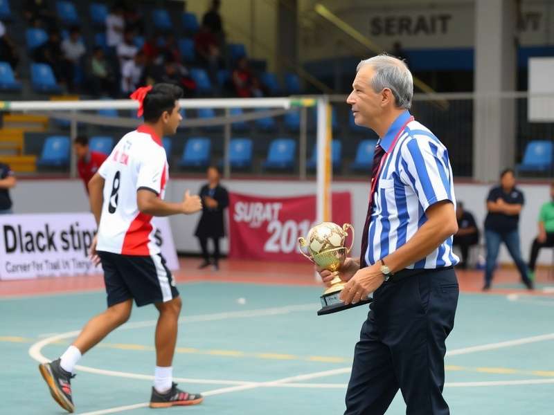 Surat Handball Elite championship trophy presentation