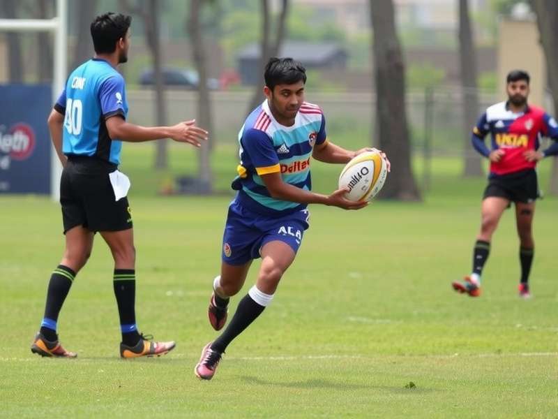 Hindustan Rugby Champs player in action