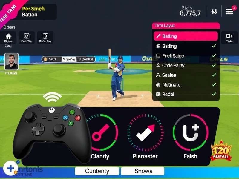 T20 Cricket Masters player customization options