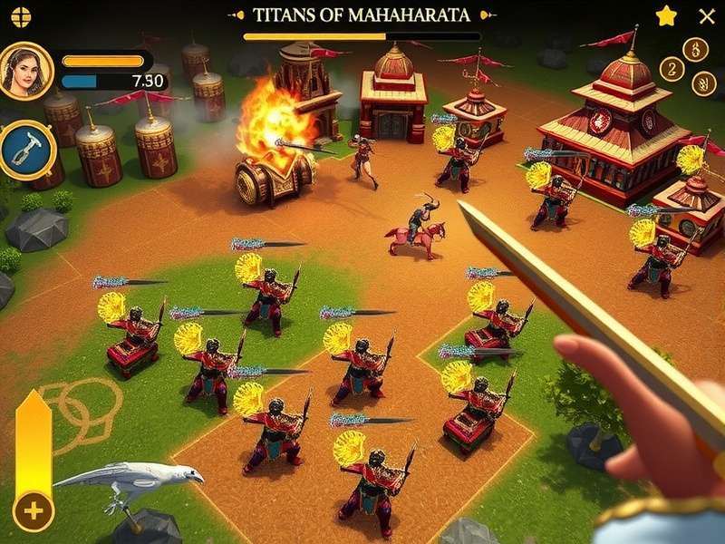 Titans Of Mahabharata resource management interface