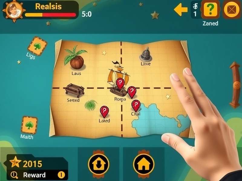 Hidden Treasure Tracker player progression and reward system