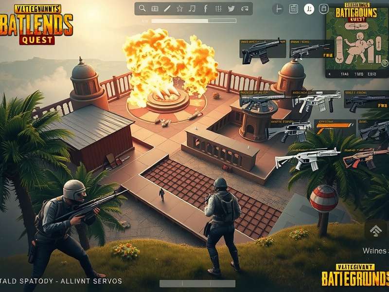 PUBG Legend Victory Quest map overview showing different terrains