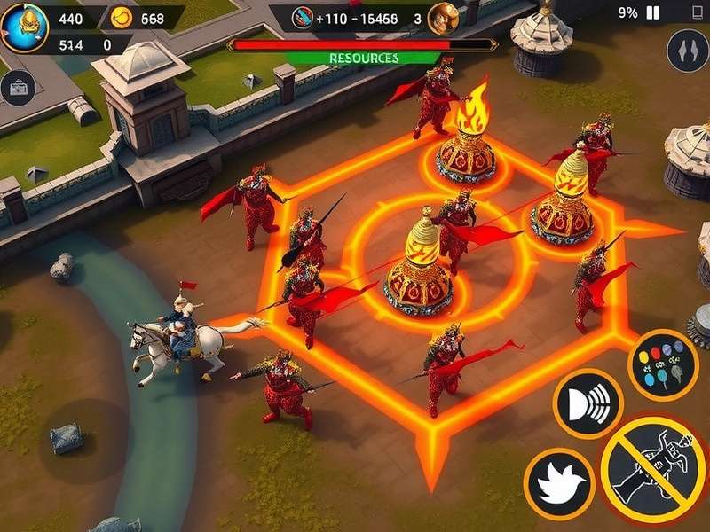 Advanced battle formation in Titans Of Mahabharata