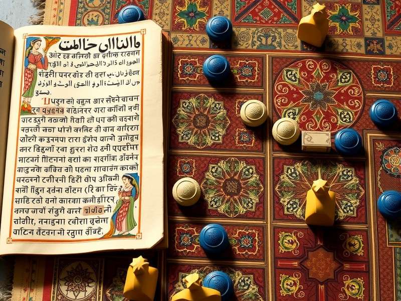 Traditional Morjim Sovereigns game board with intricate design