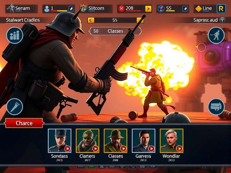 Stalwart Soldiers gameplay screenshot showing battle scene