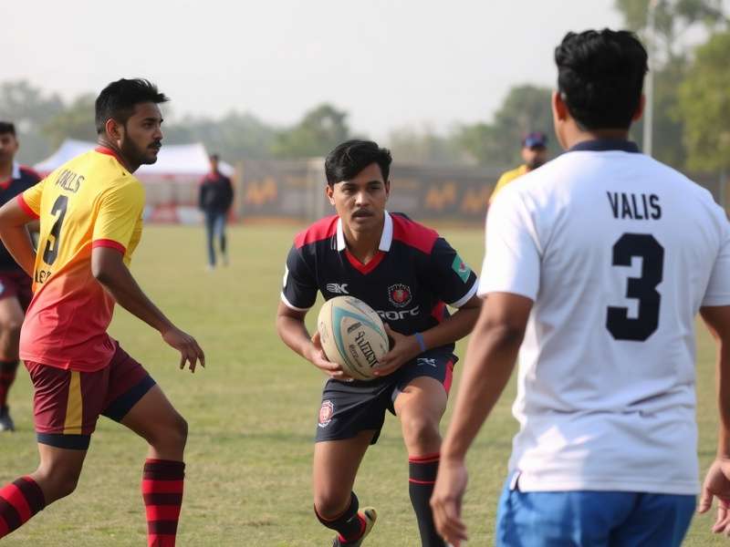 Hindustan Rugby Champs tournament action