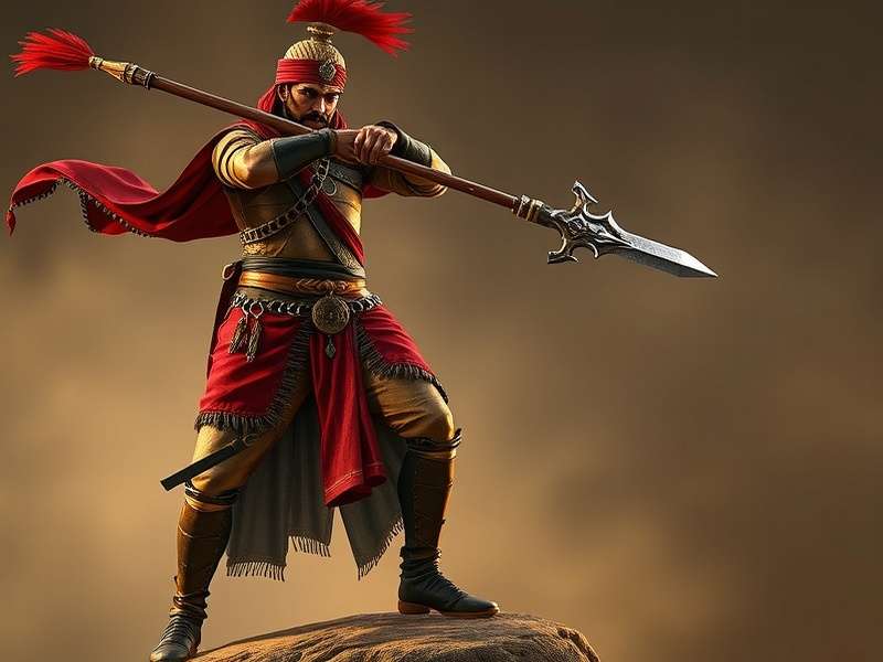 Rajput Mace Overlord gameplay screenshot showing warrior combat
