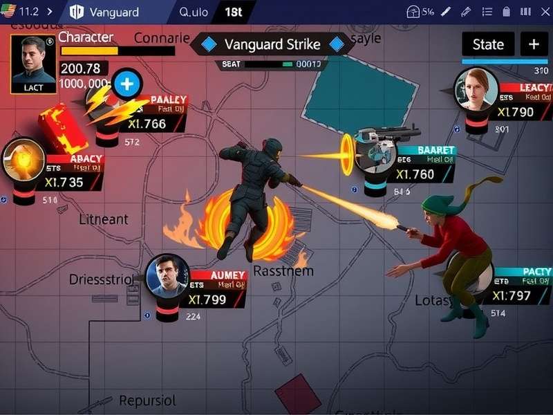 Vanguard Strike gameplay screenshot showing tactical combat