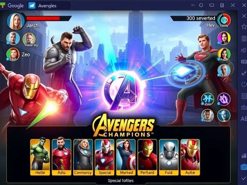 Assam Avengers Champions gameplay screenshot showing character selection and battle interface