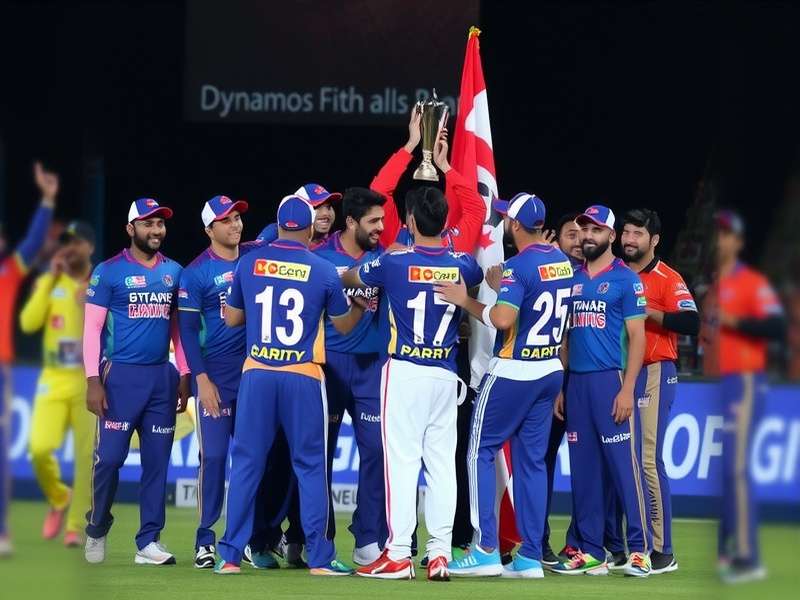 Dynamos Delhi Titans team celebration