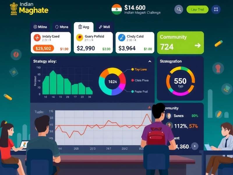Strategy dashboard showing portfolio diversification in Indian Money Magnate Challenge