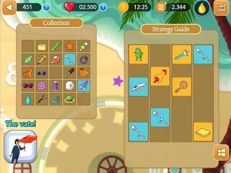 Goa Beachcomber gameplay screenshot showing beach environment