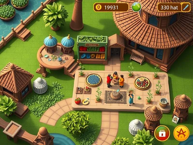 Tea Realm Glory market interface showing economic gameplay